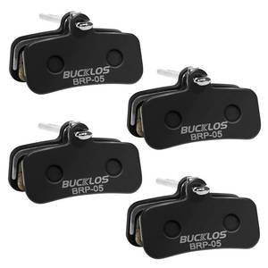 lot 4199 image: BUCKLOS Bike Disc Brake Pads - Bicycle Disk 4 Piston Pads for Shimano D02S D03S Saint Deore XT XTR SLX ZeeTektroTRP for Mountain BikeRoad BikeEbikeMTB(Resin)