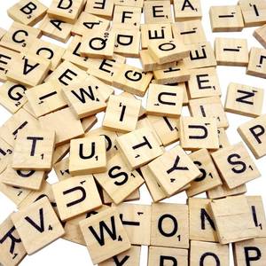 lot 4217 image: Sunnyglade 500PCS Wood Letter TilesWooden Scrabble Tiles A-Z Capital Letters for Crafts, Pendants, Spelling