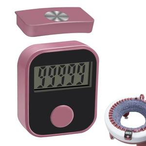 lot 4246 image: Knitting Machine Counter, Kardeep Row Counter for Knitting Machine - Attachable Magnetic Suitable for 32.40.48 Needle Row Counter - Pink