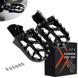 lot 4256 image: JFG RACING Dirt Bike Foot Pegs,7075 Aluminum CNC Pedals Rests for Surron Light Bee X and SE Ride Pro S SS SRCRF150F CRF230F 03-19CRF250F 19-24XR150L 15-24KDX200 83-94-Black
