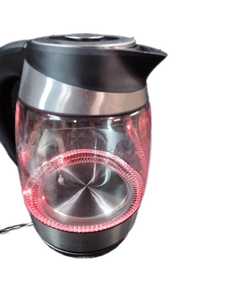 lot 5380 image: Chefman Electric Glass Kettle with LED Light Base