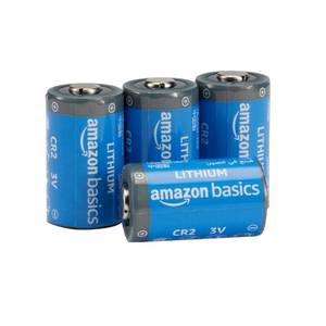 lot 6034 image: Amazon Basics 4-Pack CR2 Lithium Batteries, 3 Volt, Long Lasting Power, Reliable, Low Self-Discharge Rate