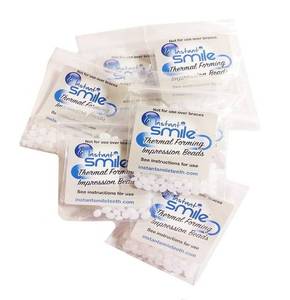 lot 6045 image: A8 Packages of Instant Smile Billy Bob Replacement Thermal Adhesive Fitting Beads for Fake Teeth