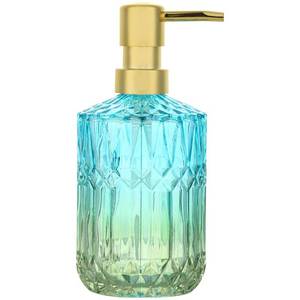 lot 6050 image: YunNasi Soap Dispenser with Pump, Refillable Liquid Hand Soap Dish Soap Dispensers for Bathroom Counter, Kitchen Sink (Bluegreen)