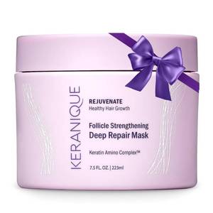 lot 6093 image: Keranique Hair Mask Deep Repair & Hydration for Dry, Damaged Hair - Keratin Protein Boost for Fine Strands - Intense Moisturizer for Women