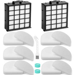 lot 6102 image: AZ4002 AZ4000 AZ4002W HEPA Filter Replacement Compatible with Shark POWERDETECT Upright Vacuum Cleaner and Shark Powered Lift-Away Heavy Duty Vacuum Suction, 6 Foam, 6 Felt, 2 HEPA, 2 Odor Cartridge
