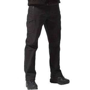 lot 6103 image: FREE SOLDIER Mens Outdoor Softshell Fleece Lined Cargo Pants Snow Ski Hiking Pants with Belt (Black 30W28L)