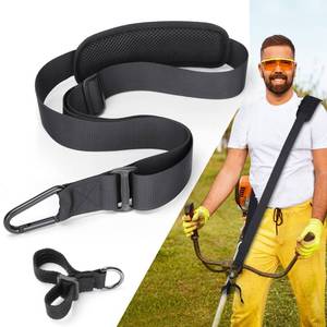 lot 6110 image: GodFan Trimmer Strap for Weed Eater Shoulder Strap Harness Upgraded Metal-Clip, Compatible with EGOGreenworks String Trimmer, Leaf Blower, & Shrub Trimmers