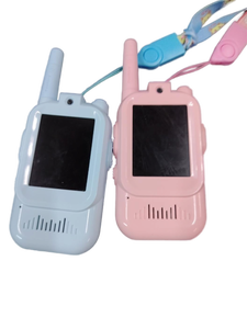 lot 6128 image: Kids Video Walkie Talkie Set - Blue & Pink
