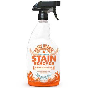 lot 6136 image: Angry Orange Cat Friendly Stain Remover  Fresh Scent  24oz  Multi-Surface Cleaner