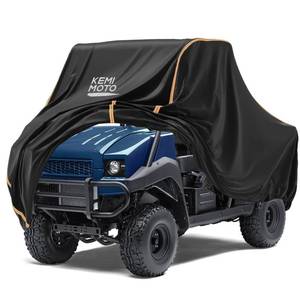 lot 7285 image: KEMIMOTO UTV Cover, All-Weather Protection UTV Cover Two Seater Compatible with Kawasaki Mule 40004010 Can-Am Defender Ranger XP 1000 WOLVERINE RMAX2 Pioneer UFORCE, 2-3 Seaters 140 x 75 x 58