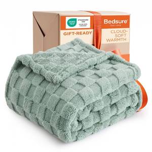 lot 7297 image: Bedsure GentleSoft Sage Green Twin XL Blanket for Bed - Super Soft Cozy Fleece Blankets for Women, Cute Throws for Girls, Dorm Room Essentials for Girls Teens Back to School, 66x90 Inches