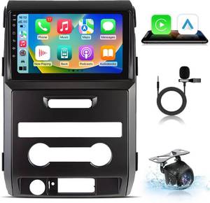 lot 7301 image: 9 inch Car Radio for Ford F150 2009 2010 2011 2012 with Carplay Android Auto Touch Screen Stereo with WiFi Bluetooth FM RDS GPS DSP SWC