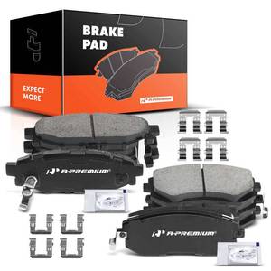 lot 7313 image: A-Premium Front & Rear Ceramic Disc Brake Pads Set Compatible with Select Subaru Models - Forester 2009-2013 2.5L, Impreza 2008-20112013, LegacyOutback 2005-2013, with Hardware, 8 Pcs
