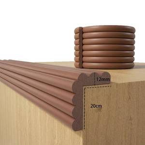 lot 7318 image: Baby Proofing Wall Corner Protector,Edge Guard Corner Protector,6.56ft Thinken Soft Corner Protectors Pre-Taped Soft Rubber Foam Edge Cushion for Furniture (Coffee Brown, 6.56Ft x 7.8 W x 0.47 Th)