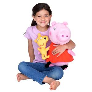 lot 7333 image: Peppa Pig Kids Bedding Super Soft Plush Cuddle Pillow Buddy, One Size, By Franco