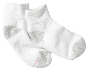 lot 8132 image: Hanes Womens Value, Ankle Soft Moisture-wicking Socks, Available In 10 And 14-packs Athletic-socks, White - 10 Pack, 5-9 US