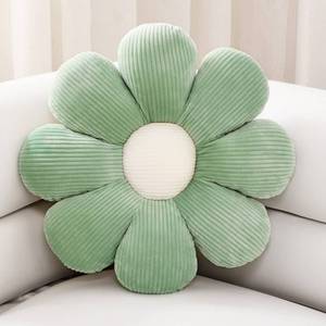 lot 8137 image: Sioloc Flower Pillow Shaped Throw Pillow Butt Cushion Flower Floor Pillow,Seating Cushion,Cute Room Decor & Plush Pillow for Bedroom Sofa Chair(Green,15.7)