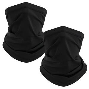 lot 8138 image: TICONN Neck Gaiter Face Cover Scarf, Neck Warmer Breathable Sun & Wind-proof for Skiing Fishing Hiking Cycling (Quick Dry, Black)