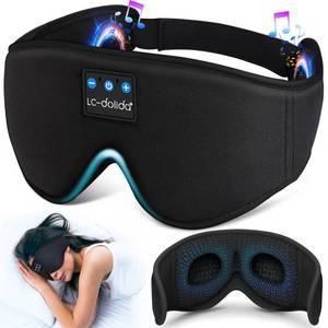 lot 8148 image: LC-dolida Sleep Headphones, 3D Sleep Mask Bluetooth Wireless Music Eye Mask, Sleeping Headphones for Side Sleepers Sleep Mask with Bluetooth Headphones Ultra-Thin Stereo Speakers Perfect for Sleeping