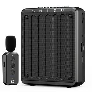 lot 8159 image: SHIDU 20W Voice Amplifier Wireless Lavalier Microphone Bluetooth Voice Amplifier for Teachers Portable Microphone with Speaker for Classroom,Speech, Meeting,Yoga,Outdoors