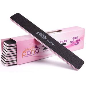 lot 8179 image: 10pcs - PANA Jumbo Double-Sided Emery Nail File for Manicure, Pedicure, Natural, and Acrylic Nails - Black (Grit 100100)