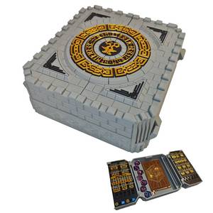 lot 8202 image: TCGADVN DND 5E Character Stat Tracker Chest - 59 Number Dials &13 Toggle Sliders, A6 Compatible for DND Dice, Pens & Notebooks