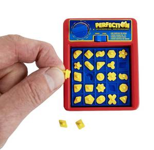 lot 8203 image: Worlds Smallest Perfection, Fully Functional Miniature Game, Classic Fast-Paced Shape Game for Kids and Adults, Board Game, Family Games, Travel Game, Stocking Stuffers, Easter Baskets, Ages 6 and Up
