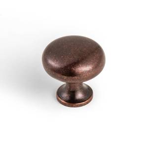 lot 8211 image: Goo-Ki Antique Oil Rubbed Bronze Zinc Alloy Cabinet Enlarged knob - Single Hole Center Affordable Luxury Cabinet Pull Hardware for Bedroom, Kitchen, 6 Pack