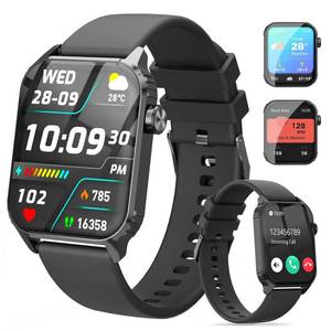 lot 8219 image: TRAUSI Smart Watch for Men, 120 Sports Modes Smartwatch with 1.83 HD Touchsreen, IP67 Waterproof, Sleep Monitor, Bluetooth Call & Music Control Fitness Watch for AndroidiPhone (Black)