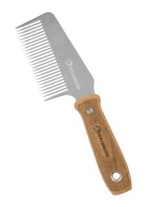 lot 8230 image: ROLLINGDOG Heavy Duty Brush Comb- Paint Brush Cleaner Tool with 35mm Stainless Steel Teeth for Thick Ferrule Brushes, Deck Fence Brushes