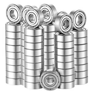 lot 8236 image: 100 PCS 608-ZZ Ball Bearing 8mm x 22mm x 7mm Double Metal Sealed Shielded for 3D Printers, Skateboards, Electric Motor, Household Appliances