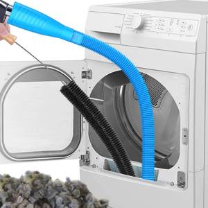 lot 8245 image: Sealegend 2 Pieces Dryer Vent Cleaner Kit and Flexible Dryer Lint Brush Vacuum Hose Attachment Power Lint Remover Refrigerator Coil Brush
