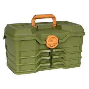lot 13933 image: Flambeau Outdoors  NextGen 60 Large Tackle Box  15.5 inches  Fishing Tackle Box  Plastic  Green