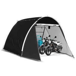 lot 13943 image: Bike Storage Tent, 98.4 x 82.7 x 65 in,Outdoor Portable Bike Storage Shed, 210D Oxford Fabric PU4000 Waterproof, 2 Rolling Doors, Store 48 Bikes, Motorcycles or Large Motorcycles, Without Floor