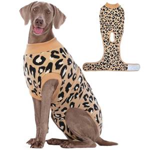 lot 14263 image: Kuoser Dog Recovery Suit for Dogs After Surgery,Professional Surgical Onesie for Female Male Dogs Spay Neuter,Soft Dog Surgery Suit Bodysuit for Abdominal Wounds Skin Disease,Coffee Leopard XL