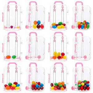lot 14272 image: DOITOOL Mini Suitcase Candy Boxes 12 Pcs Clear Plastic Wedding Packaging Boxes Party Favor Storage Containers 3X2X1.5In