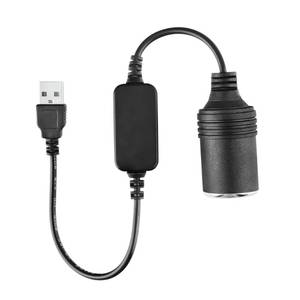 lot 14276 image: USB A Male to 12V Car Electric Warm Blanket Converter for 12 Volt Heated Blanket, Car and Home Electric Travel Blanket Rechargeable Heated Blanket Power Cord