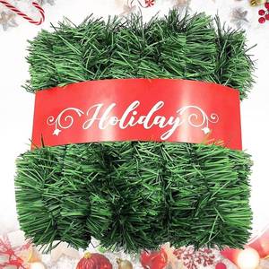 lot 14281 image: Christmas Garland, Artificial Non-Lit Soft Green Garlands - Festive Holiday Decor for Indoor Use
