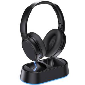 lot 15189 image: Swiitech Wireless Headphones for TV Watching, TV Headphones with Transmitter Charging Base, Bluetooth V5.3, No Lip-Sync Delay, Clear Voice, Plug & Play, Comfortable, Gifts for ElderlySeniors