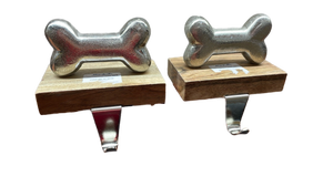 lot 15205 image: Dog Bone Stocking Hook 2Pk