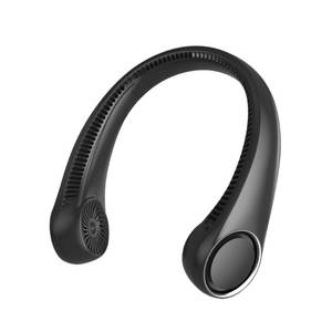 lot 16283 image: Portable Neck Fan, Hands Free Bladeless, 360° Cooling Personal Fan,Wearable Quiet Fan for Outdoor Indoor, Birthday Gifts for Men Women Mom Dad, 4000mAh Battery USB Rechargeable, 3-Speeds( Black)