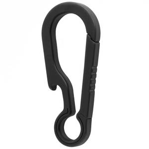 lot 16331 image: PJYTAC Black Titanium Carabiner for Keys Small Keychain Quick Release Key Clip with Bottle Opener Holder for Men and Women Gifts for Him