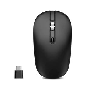 lot 16337 image: cimetech Type C Wireless Mouse, USB C Mouse 2.4G Silent Cordless Portable Computer Mice for Laptop, Notebook, MacBook Pro Air, Windows, Linux - Ambidextrous Black