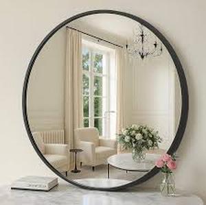 lot 1277 image: Bathroom mirror approximately 102.5x5.7 by 102.5 cm