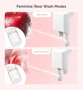 lot 1326 image: Ultra-Slim Bidet Attachment, Non-Electric Bidet Attachment, Adjustable Fresh Cold Water Pressure, Stainless Steel Inlet (Off-White)