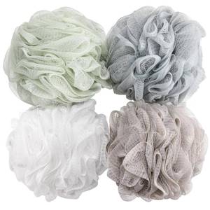 lot 2475 image: BTYMS Bath Sponge Shower Loofahs 60g Mesh Pouf Bath Scrunchies Body Wash Puff Shower Puff - Pack of 4