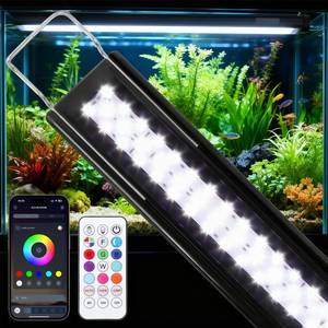 lot 2485 image: SZMiNiLED Full Spectrum Aquarium Light Fish Tank Light with APP & Remote Timer Control for Aquatic Pet Plants Lover - Extendable Fish Tank Lights for 11-17 Inch Freshwater Saltwater Aquarium