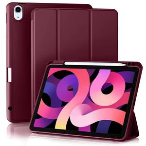 lot 4277 image: Akkerds Compatible with iPad Air 11 Inch Case 7th6th Generation (M3M2) 20252024, for iPad Air 5th4th Generation Case 10.9 Inch 20222020 with Pencil HolderAuto SleepWake, WineRed