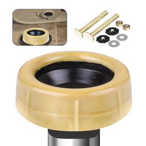 lot 4295 image: Jamini Extra Thick Toilet Wax Ring Replacement Kit �� Universal Wax Seal Fits 3 & 4 Drain Pipes, Includes Bolts & Washers, Easy DIY Installation, Compatible with Below-Floor or Level Flanges